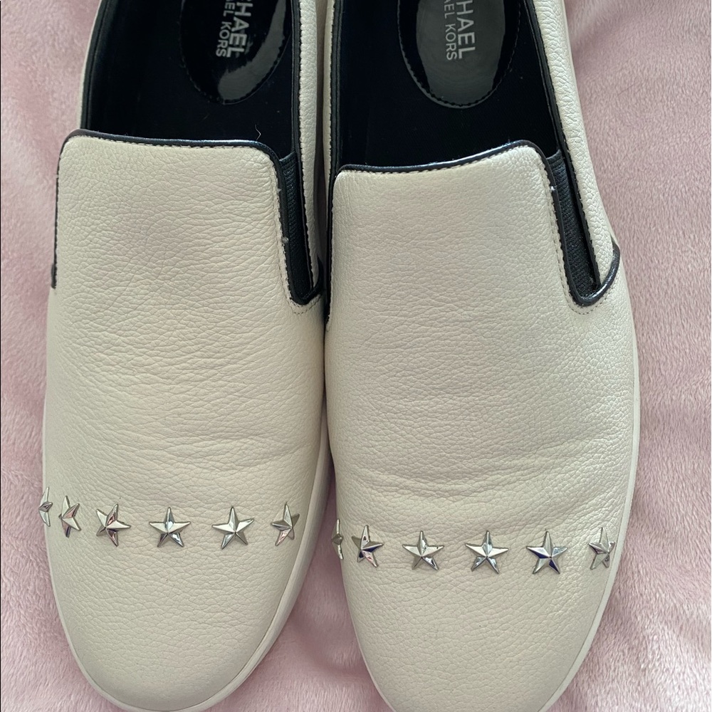 MICHAEL KORS TRENT STAR STUDDED SNEAKERS SIZE 10